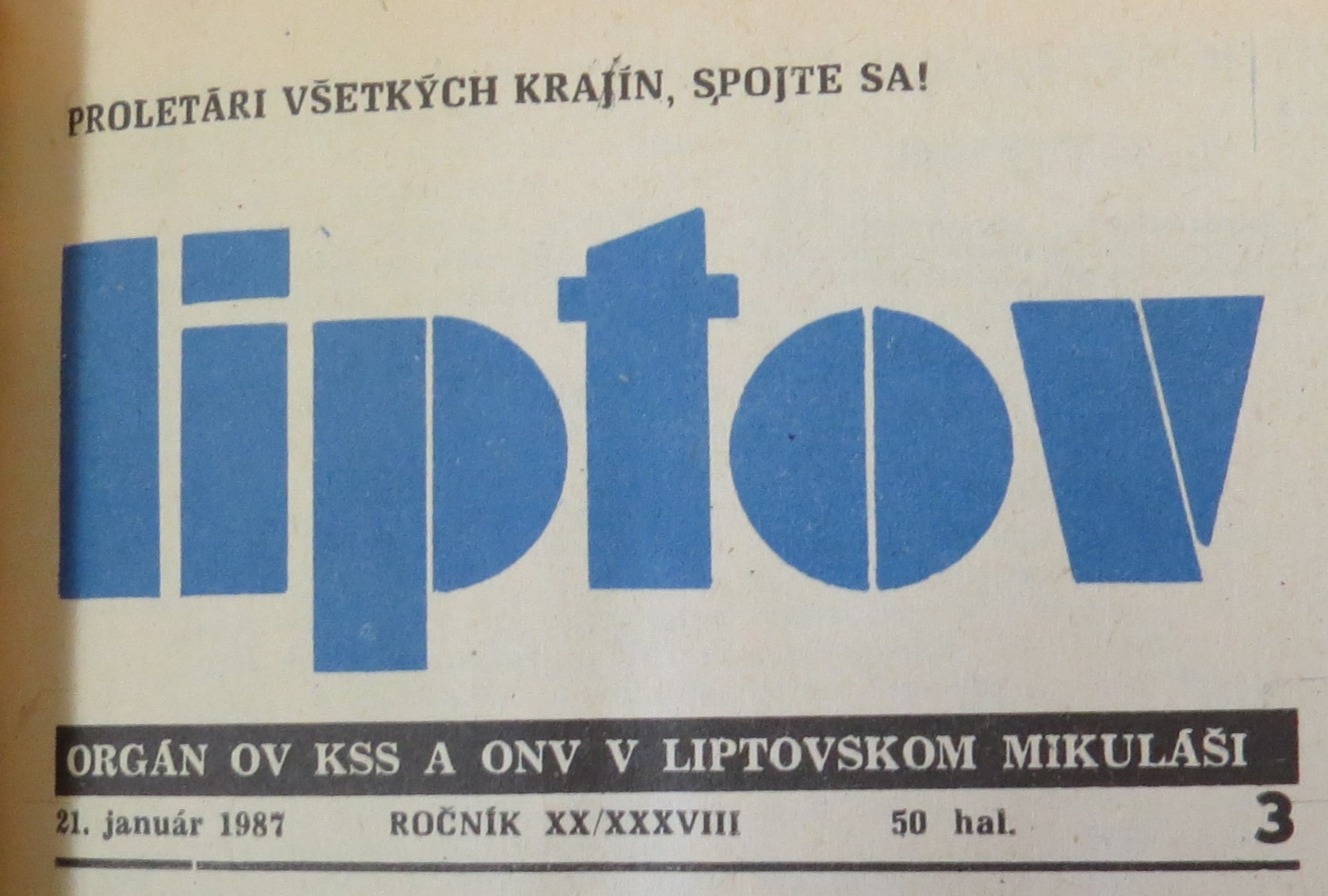 Liptov, 21. 1. 1987
